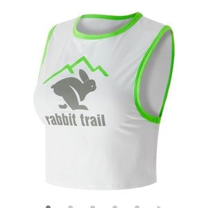 Run in Rabbit Running Crop Top Shirt XS